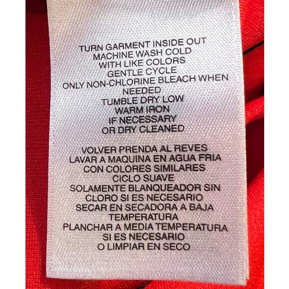 Anne Klein Colorblock Neoprene Tunic Top Sz L Unique Minimalist Statement Funky - Picture 6 of 9